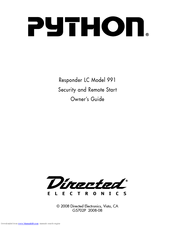 Python Responder LC Model 991 Owner's Manual