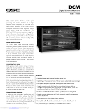 QSC DCM-3 Specification Sheet