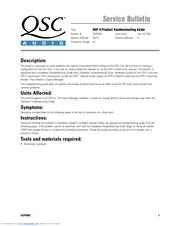 QSC DSP-3' Service Bulletin