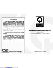 Quantum Audio QCA3500D Installation Instructions & Owner's Manual