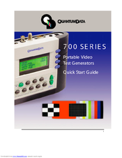 Quantum Data 701 Quick Start Manual