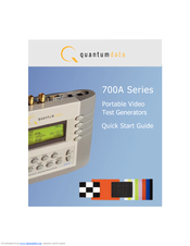 Quantum Data 700A Series Quick Start Manual