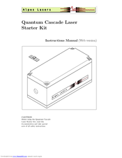 Alpes Lasers Cascade Laser Starter Kit Instruction Manual
