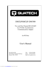 Quatech DSCLP-200 User Manual