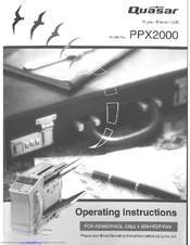 Quasar PPX2000 Operating Instructions Manual