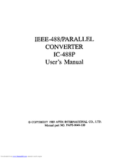 ATEN IEEE-488/Parallel Converter IC-488P User Manual