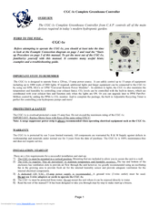 R & M Int'l. CGC-1e User Manual