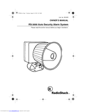 Radio Shack RS-3000 Owner's Manual