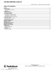 Radio Shack 2901 Owner's Manual