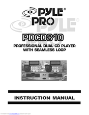 Pyle Pro PDCD810 Instruction Manual