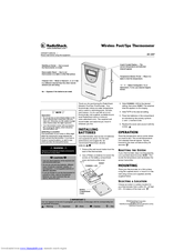 Radio Shack 63-1037 Owner's Manual