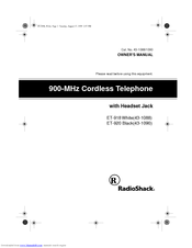 Radio Shack ET-918 Owner's Manual