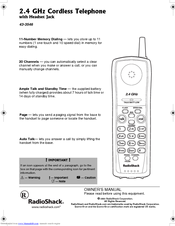 Radio Shack 43-3546 Owner's Manual