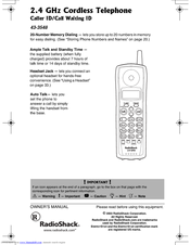 Radio Shack 43-3548 Owner's Manual