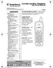 Radio Shack 43-3549 Owner's Manual