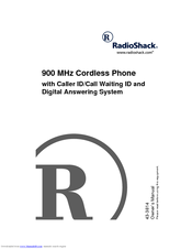 Radio Shack 43-3814 Owner's Manual