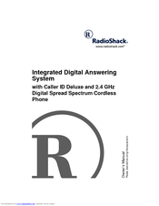 Radio Shack Digital Answering System with Caller ID Deluxe and 2.4 GHz Digital Spread Spectrum Cordless Phone Owner's Manual