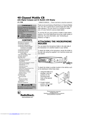 Radio Shack 21-1706 Owner's Manual