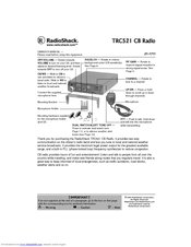 Radio Shack TRC521 CB Owner's Manual