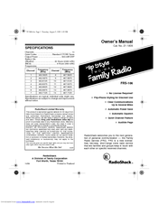 Radio Shack FRS-106 Owner's Manual