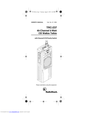 Radio Shack 21-1650 Owner's Manual