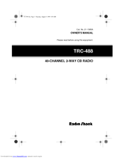 Radio Shack 21-1585A Owner's Manual