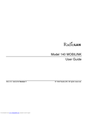 RadioLAN 140 MOBILINK User Manual