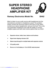 Ramsey Electronics SHA2 Instruction Manual
