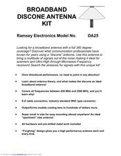 Ramsey Electronics DA25 Instruction Manual