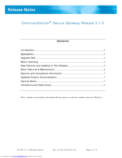 Raritan CommandCenter Secure Gateway Release Notes