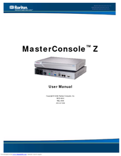 Raritan MasterConsole Z User Manual