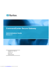 Raritan CCA-0N-V5.1-E Administration Manual