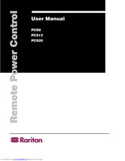 Raritan PCS20 User Manual