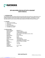 Rayming BTH-808 User Manual