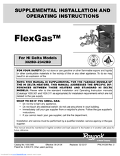 Raypak Hi Delta FlexGas 1802BD Installation And Operating Instructions Manual