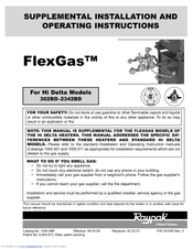 Raypak Hi Delta FlexGas 2342BD Installation And Operating Instructions Manual