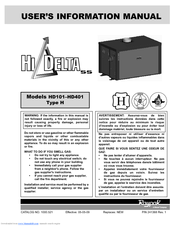 Raypak H HD401 User's Information Manual