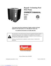 Raypak 6300 Owner's Manual