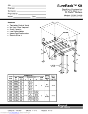 Raypak SureRack Kit Specifications