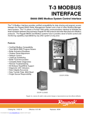 Raypak Modbus Interface T-3 Specifications