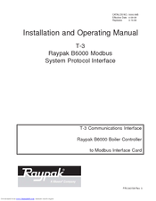 Raypak Modbus Interface T-3 Installation And Operating Manual