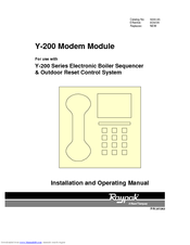 Raypak LONMARK Y-200 Installation And Operating Manual