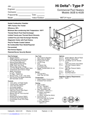Raypak HI DELTA 302B Manuals | ManualsLib