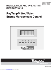 Raypak RayTemp Hot Water Energy Management Control Installation And Operating Instructions Manual