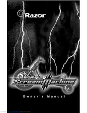 Razor ScreamMachine Owner's And Safety Manual