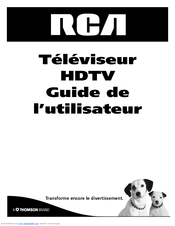 Rca HDTV Television Manual De L'utilisateur