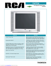 RCA TruFlat F20TF20 Brochure & Specs