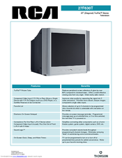 RCA 27F630T Specification Sheet