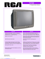 RCA F27350 Technical Specifications