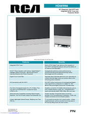 RCA HD56W66 Specification Sheet